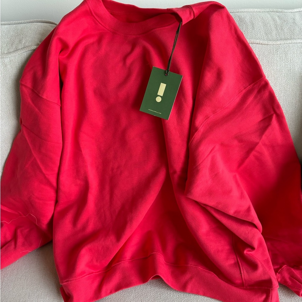 Daily drills oversized fleece crew XS/s in heart